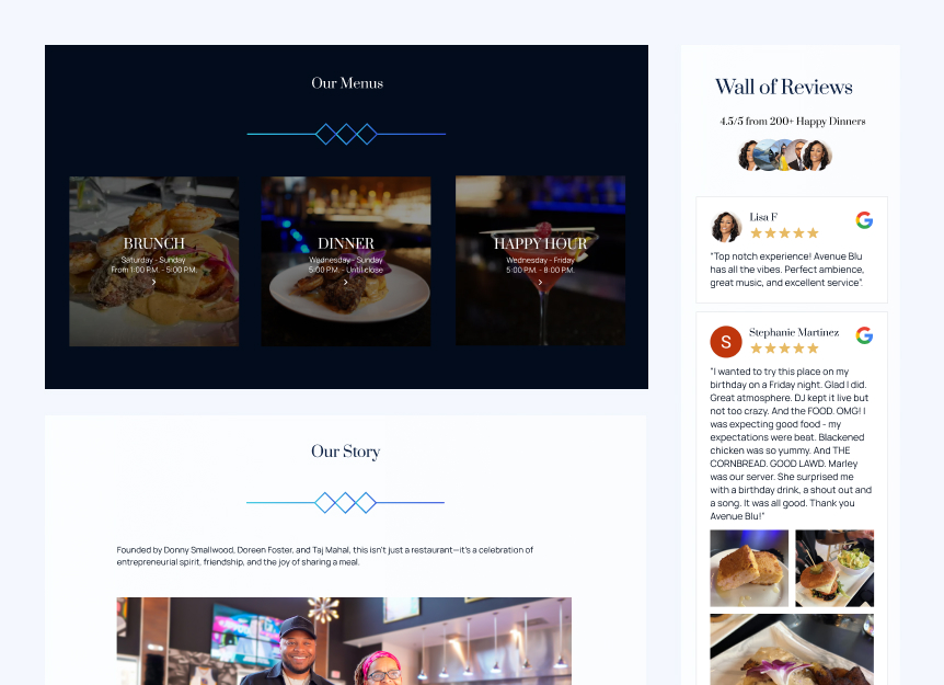 Best Website Design for Restuarants